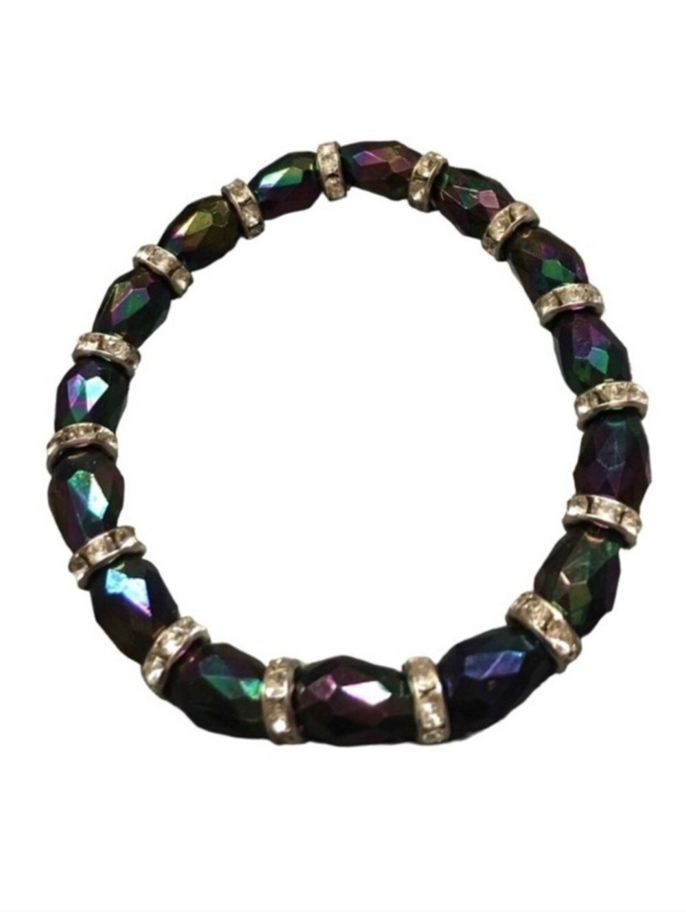 Rainbow Hematite Beaded Bracelet 💎
